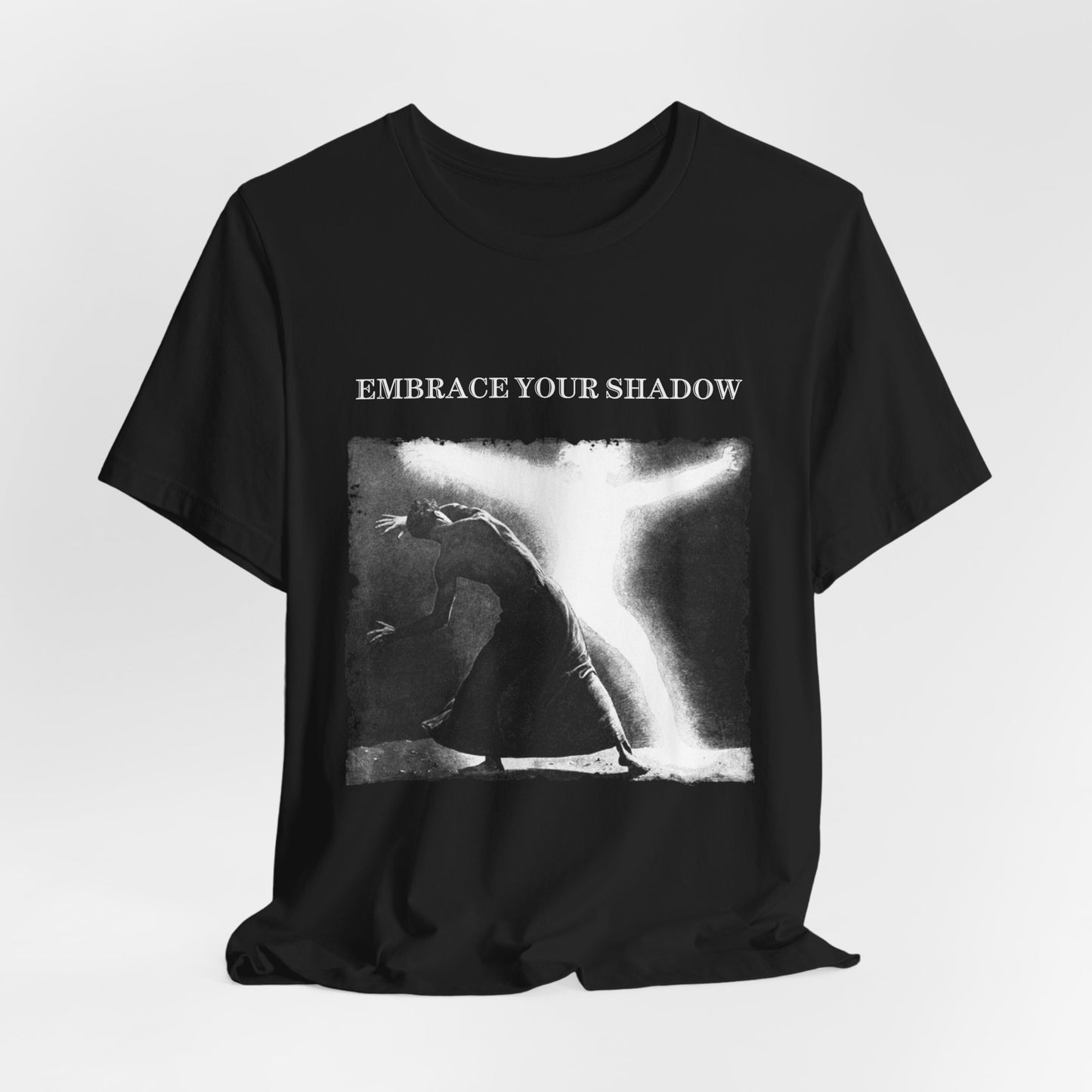 embrace your shadow, jungian psychology t-shirt, spiritual graphic print tee, unisex top