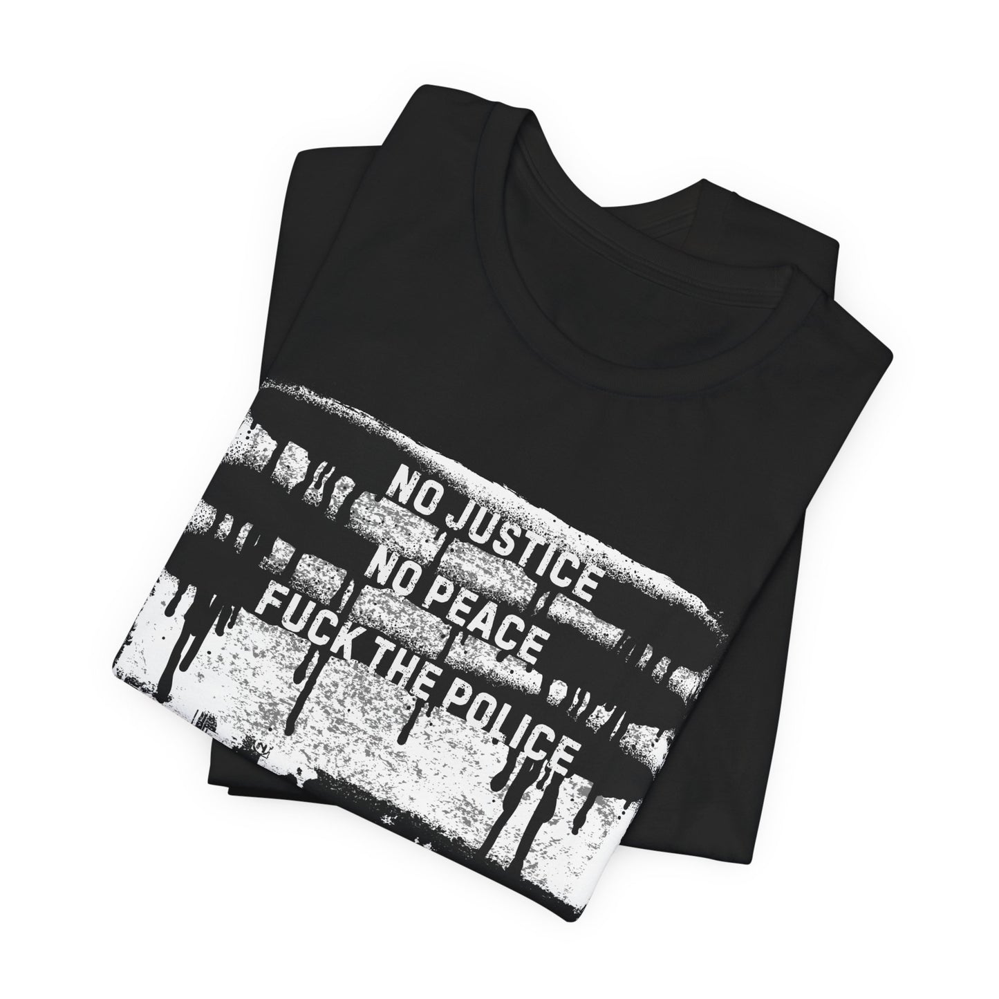 No Justice No Peace Anarchist T-Shirt, Fuck The Police Graphic Unisex Tee