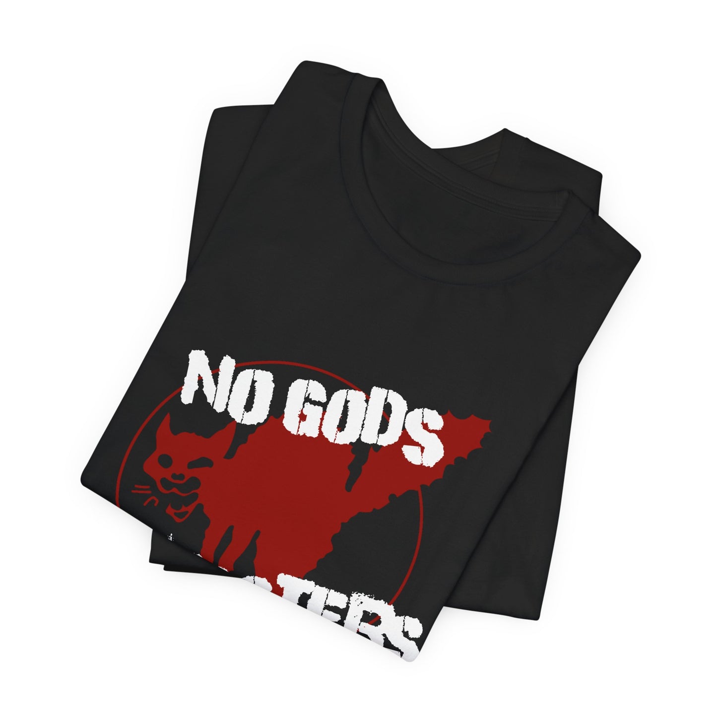 no gods no masters, anarchy print, punk tshirt, counterculture tshirt, unisex tee
