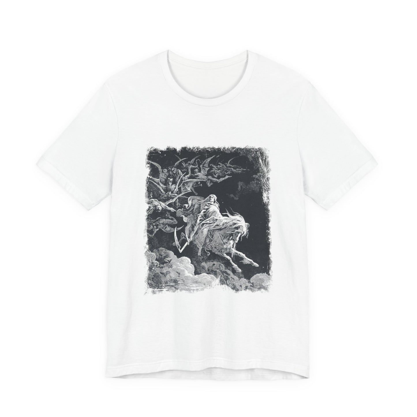 Gustave Doré T-Shirt, Death on the Pale Horse Shirt, Occult T-Shirt, Satanic Shirt, Horseman of the Apocalypse Tee, The Vision of Death Tee