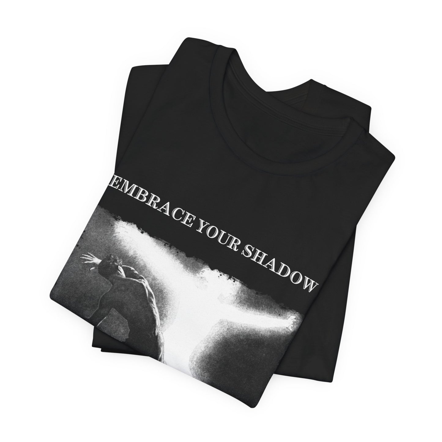 embrace your shadow, jungian psychology t-shirt, spiritual graphic print tee, unisex top