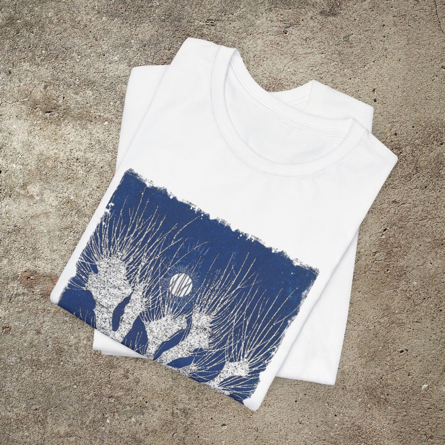 Vintage Full Moon Tree Art Nouveau Graphic Print, Botanical Unisex Top, Nature Lover T-Shirt