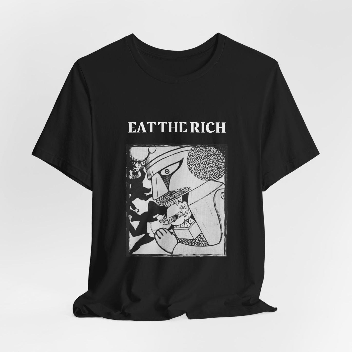 Eat the Rich Shirt, Anti-Capitalist Tee, Anarchist Graphic Top, Revolutionary Protest Shirt, Unisex Punk Activist Tee