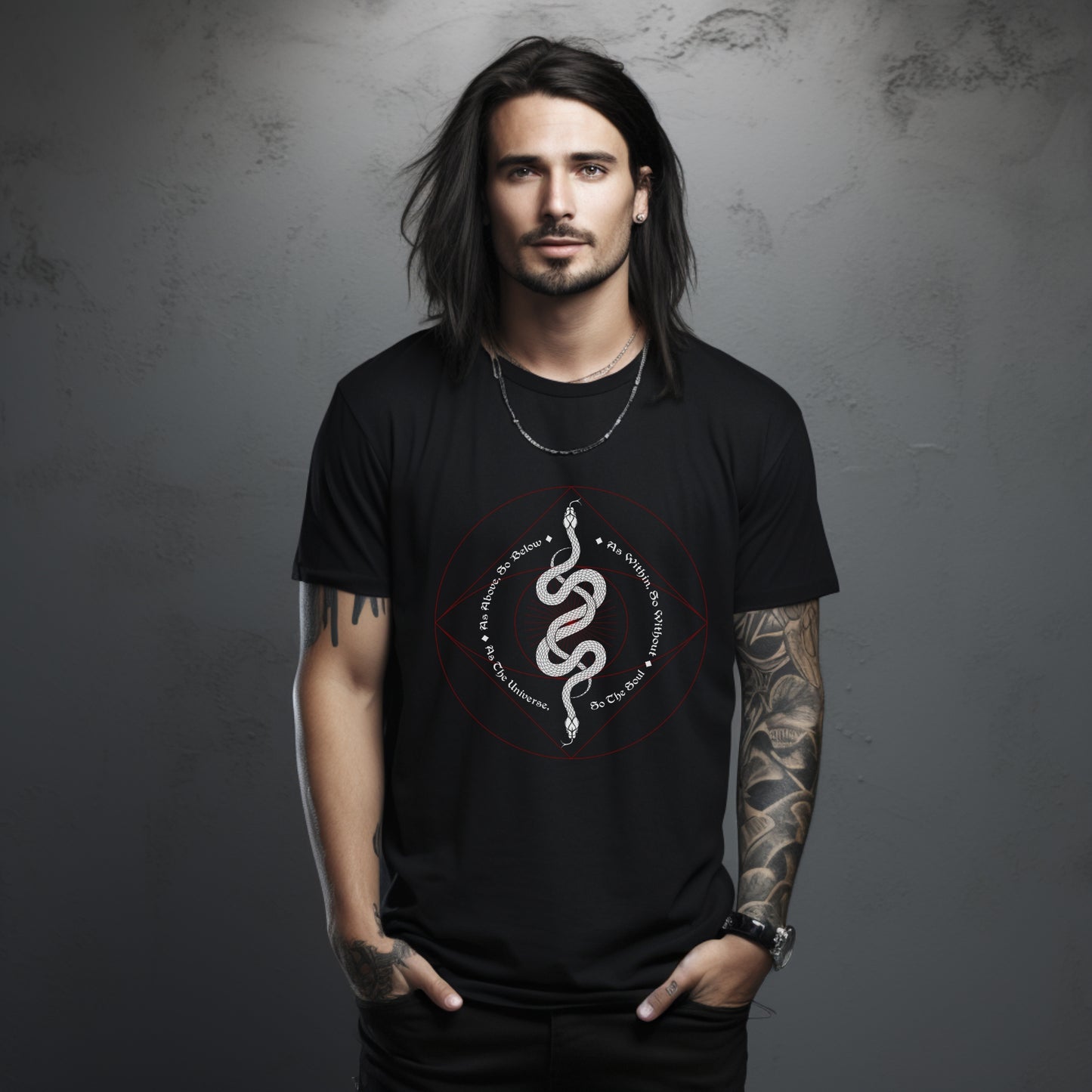 two snakes t-shirt, as above so below, alchemy shirt, unisex tee, esoteric top