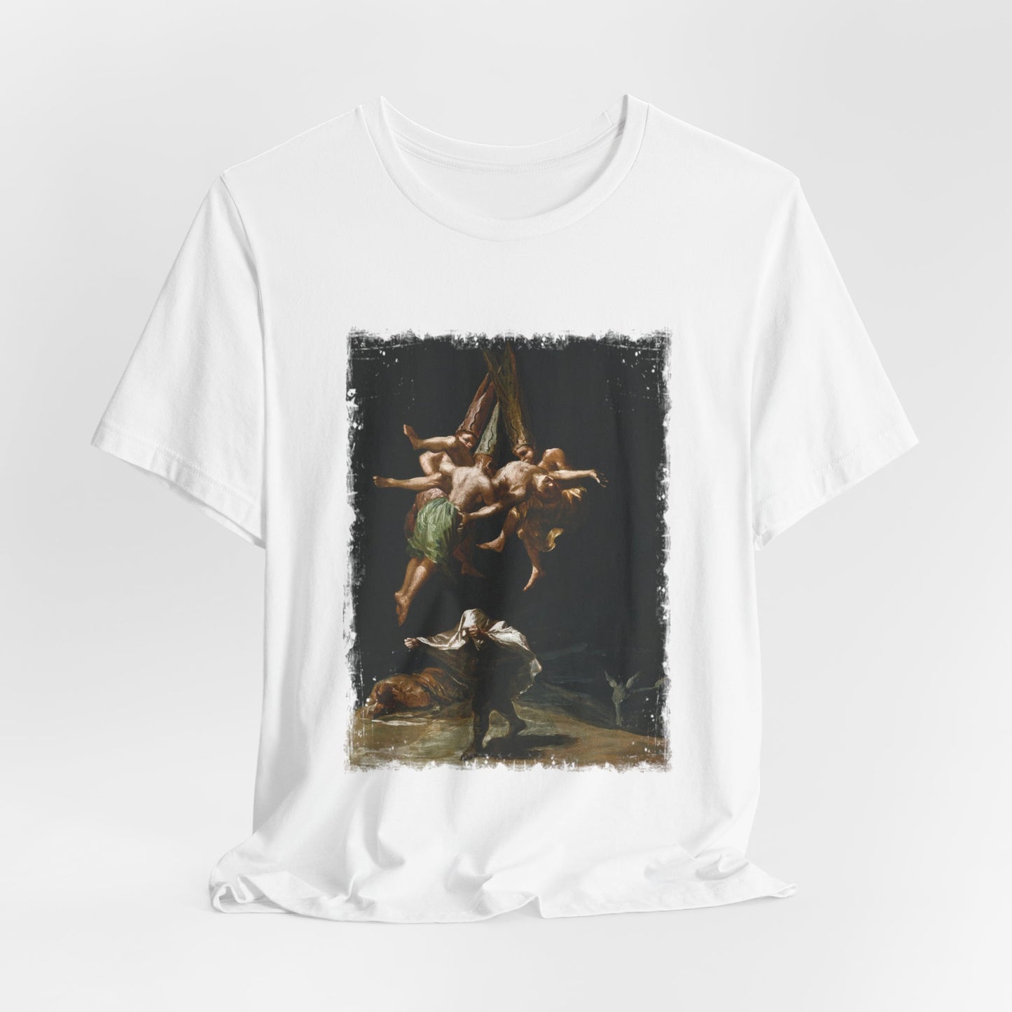 Witches Sabbat Occult Graphic T-Shirt, Satanist Unisex Tee, Gothic Medieval Print Top