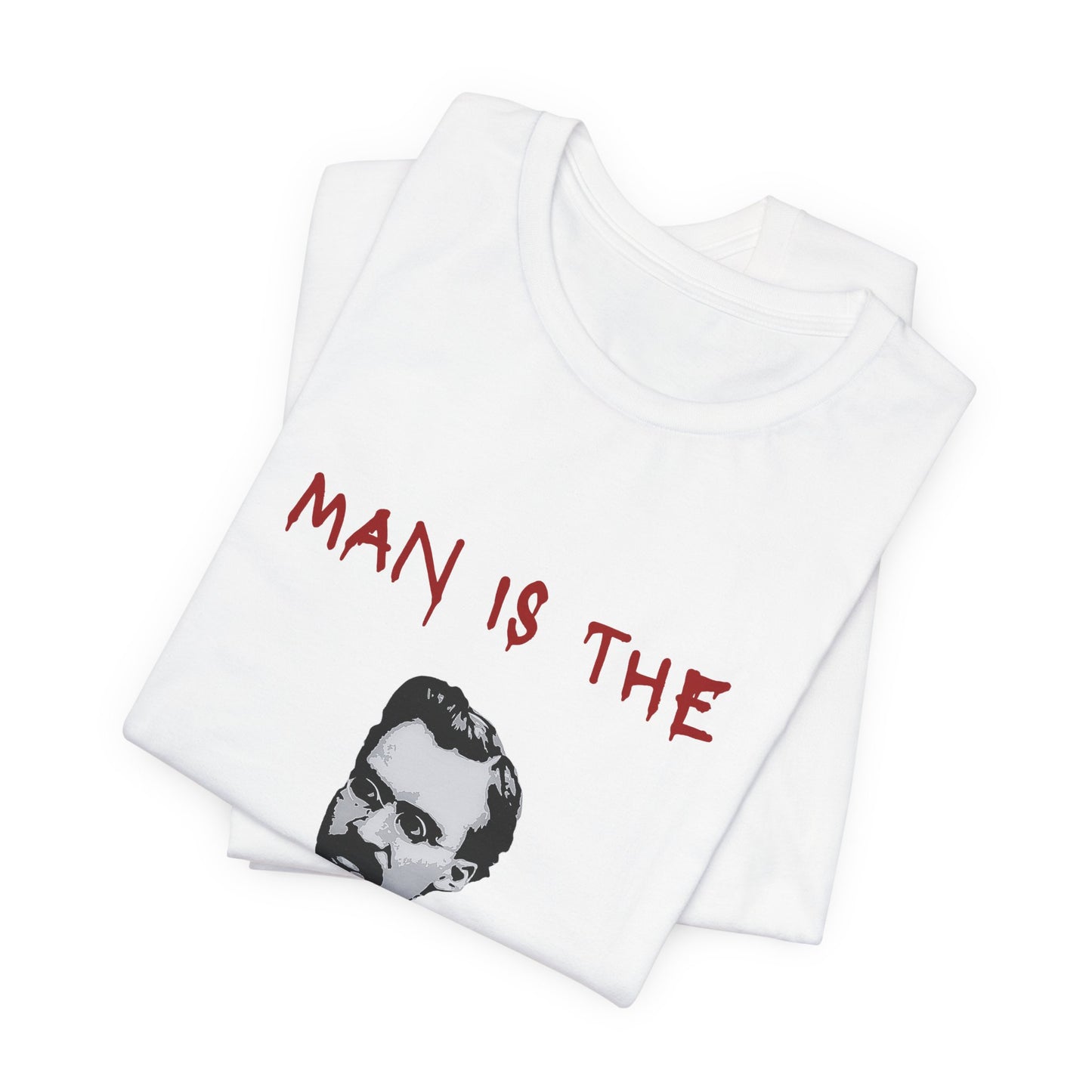 nietzsche t-shirt, philosophy shirt, nihilist top, man is the crulest animal, unsiex top