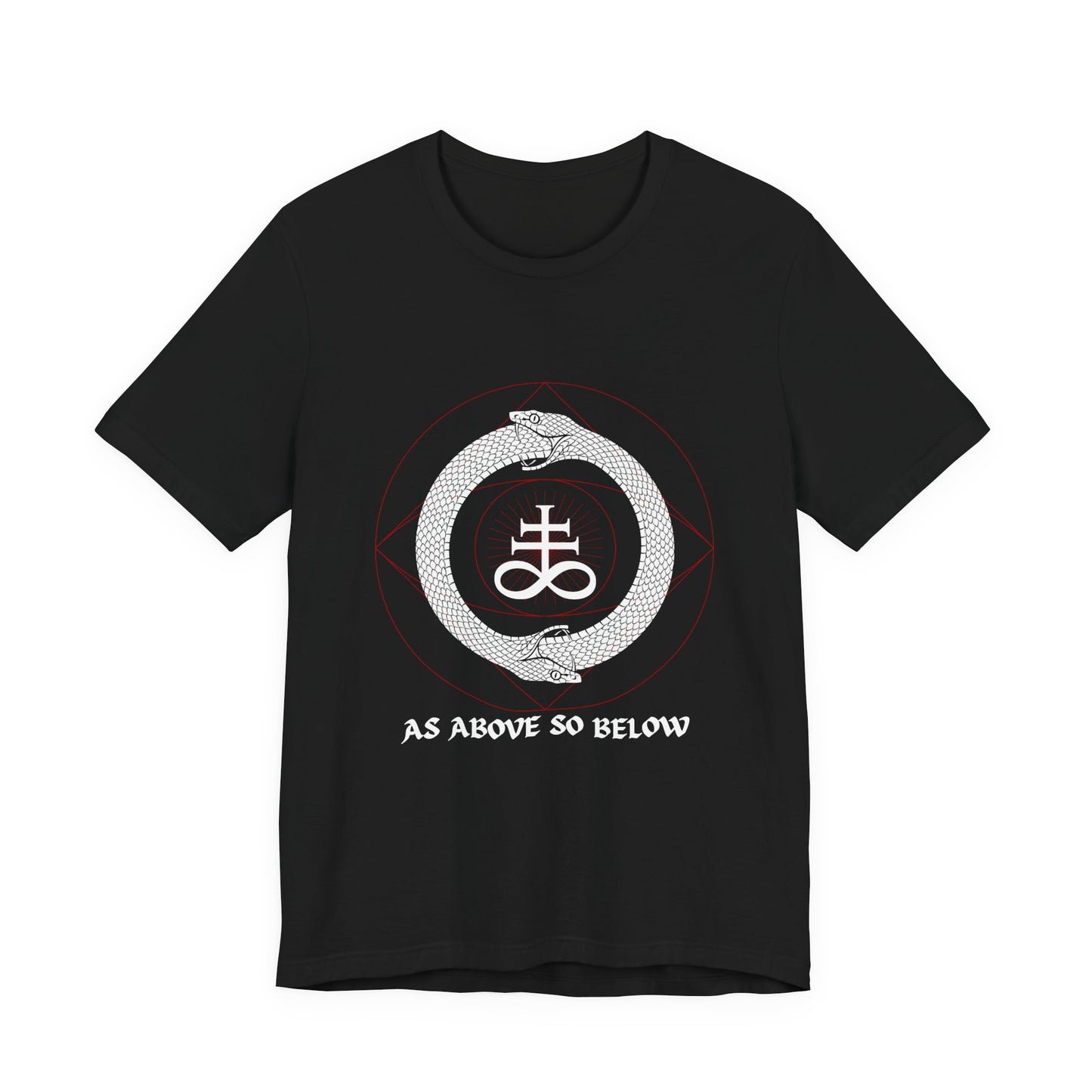 Ouroboros T-Shirt, Alchemy Serpent Tee, Hermetic Esoteric Top, Rebirth Symbol Graphic, Unisex Occult Shirt