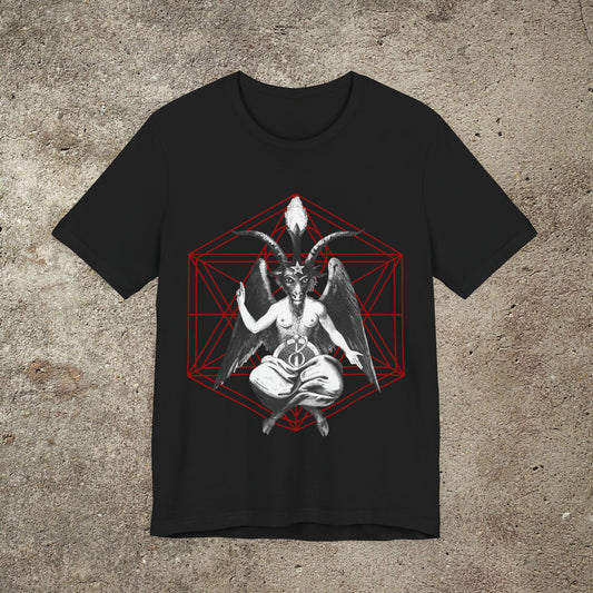 baphomet solve et coagula alchemy tshirt, occult tee, satanic, unisex tshirt