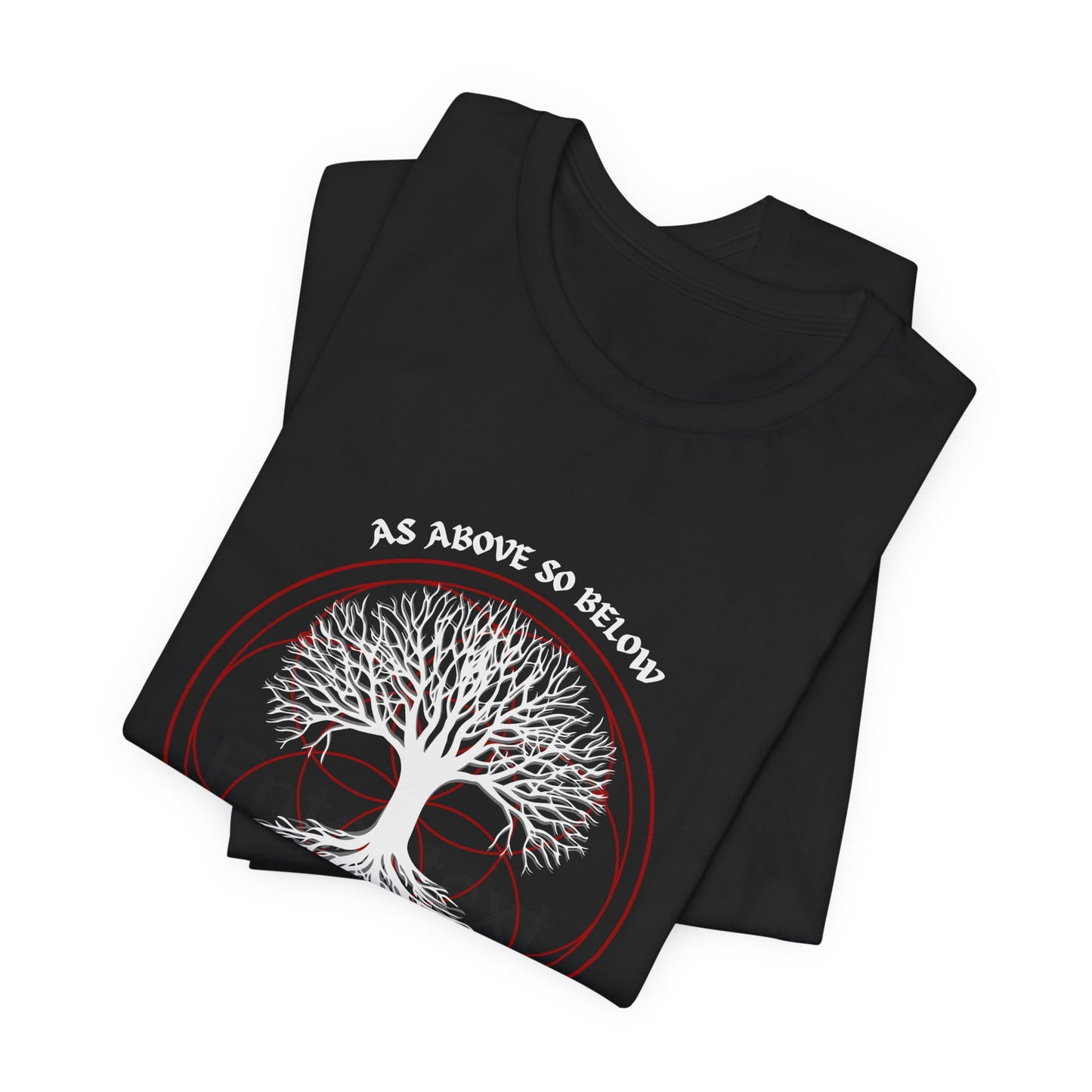as above so below, tree of life, occult tshirt, alchemy unisex tee