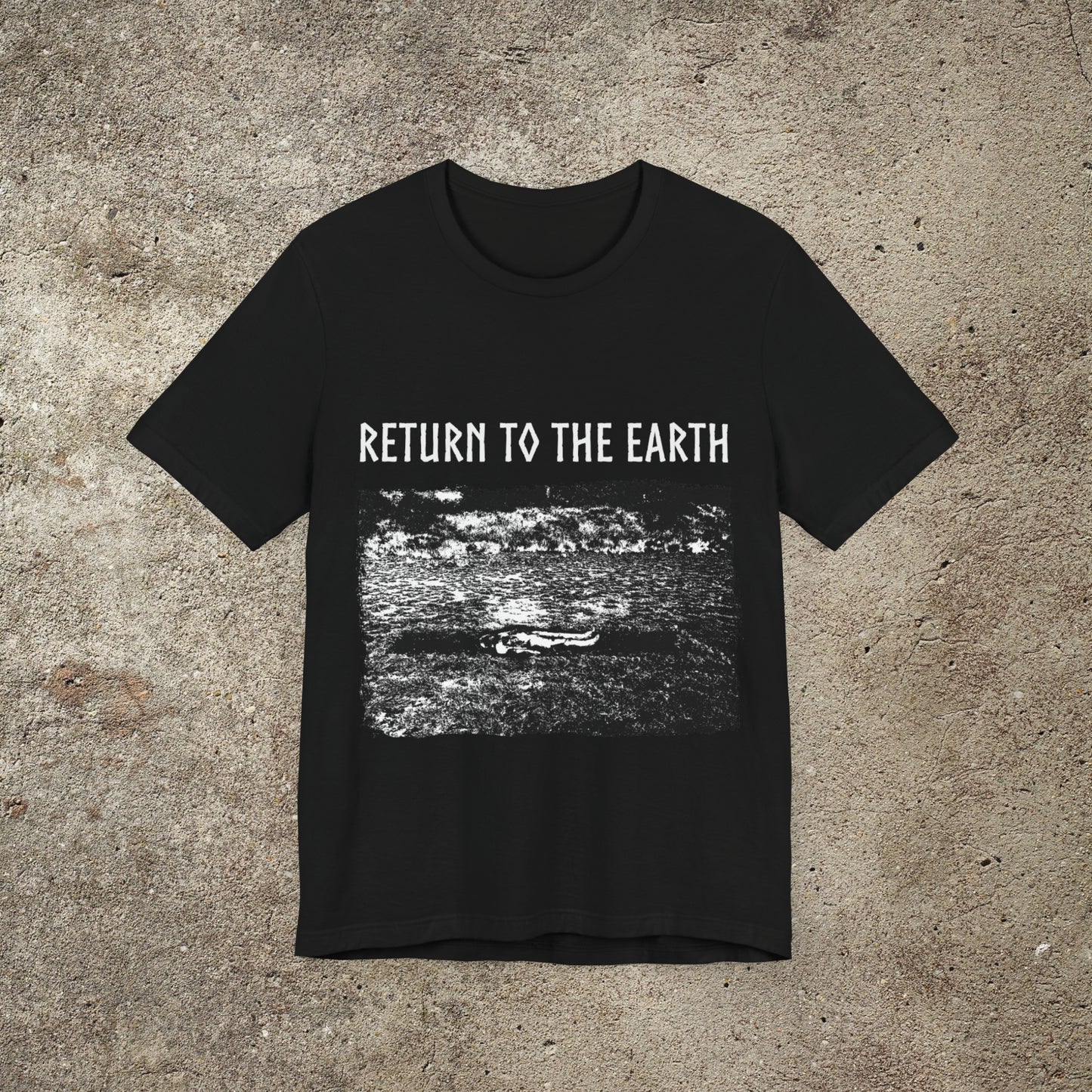 Return to The Earth Unisex Graphic Tee, Earth Art Print, Nature Lover Occult Print Tee