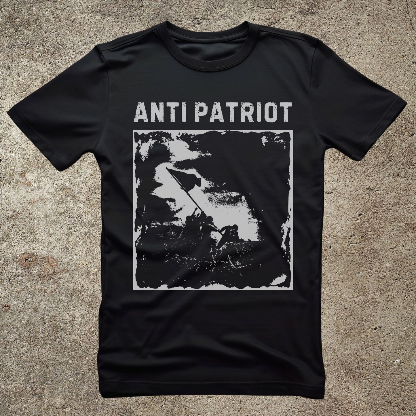 Anti Patriot Anarchist Graphic Tee, Counter Culture Unisex T-Shirt, Communist Political Print Top