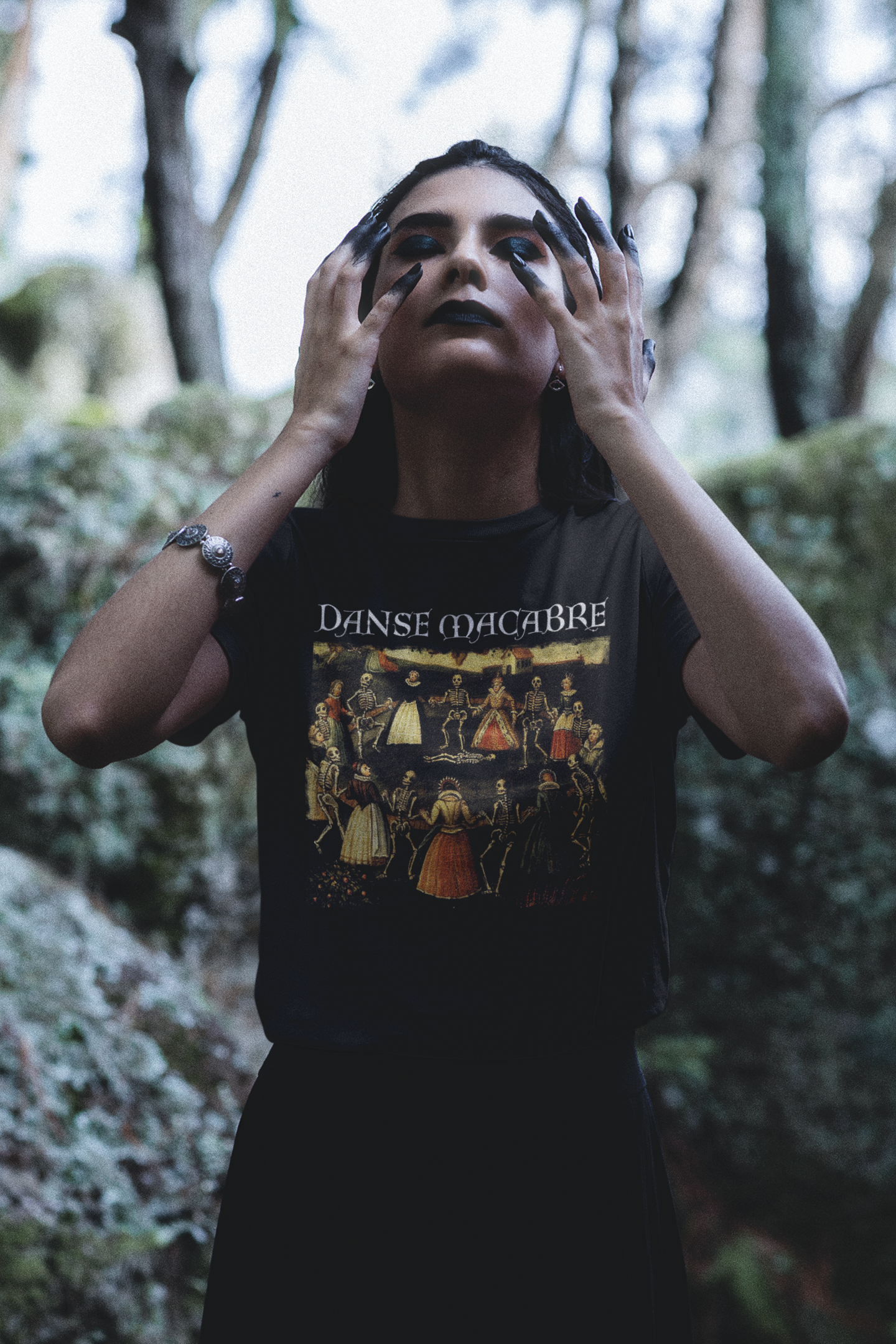 Dance of Death Graphic Print T- Shirt, Morbid Shirt, Medieval Unisex Print Top