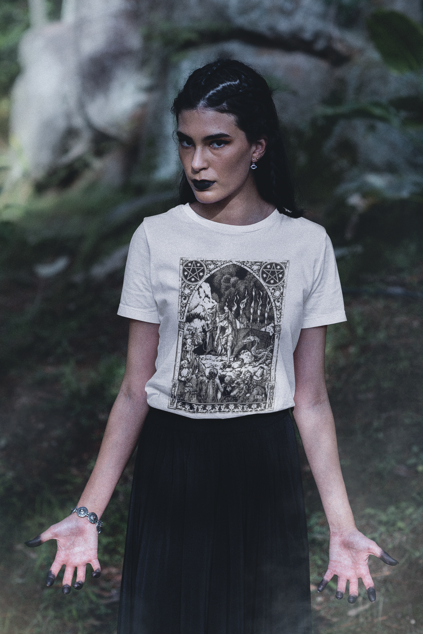 Witch Trial Occult Shirt, Dark Vintage Illustration Tee, Unisex Gothic Top