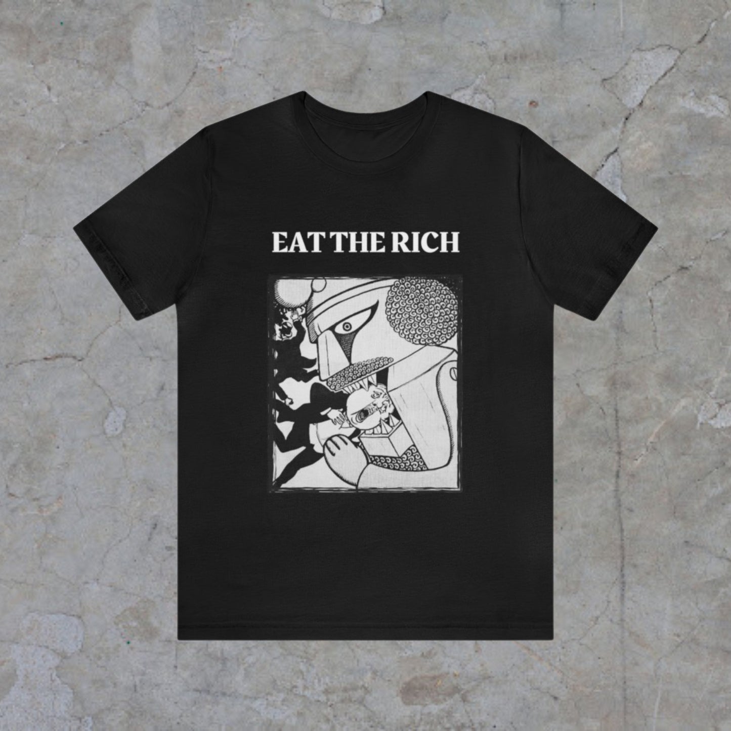 Eat the Rich Shirt, Anti-Capitalist Tee, Anarchist Graphic Top, Revolutionary Protest Shirt, Unisex Punk Activist Tee