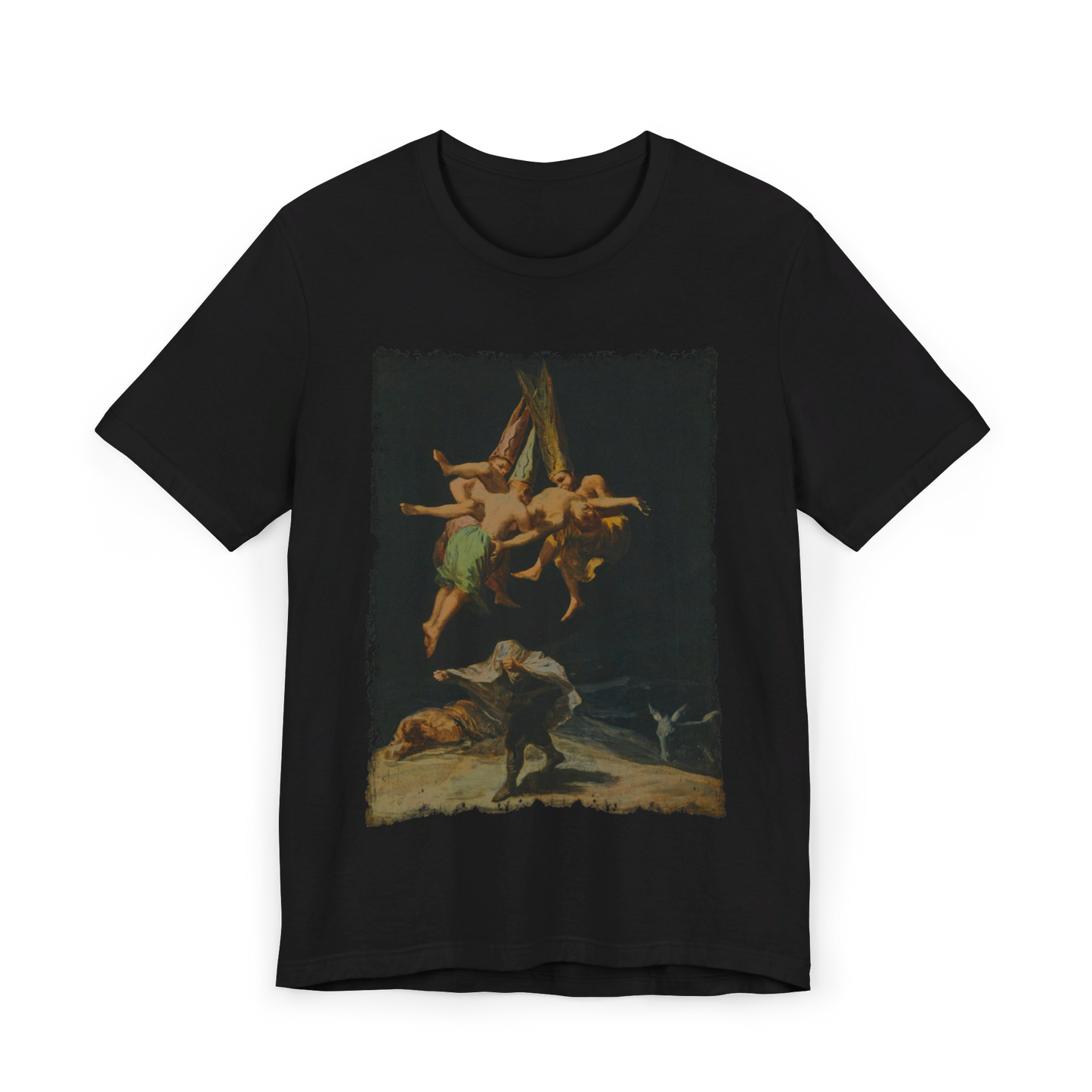 Witches Sabbat Occult Graphic T-Shirt, Satanist Unisex Tee, Gothic Medieval Print Top