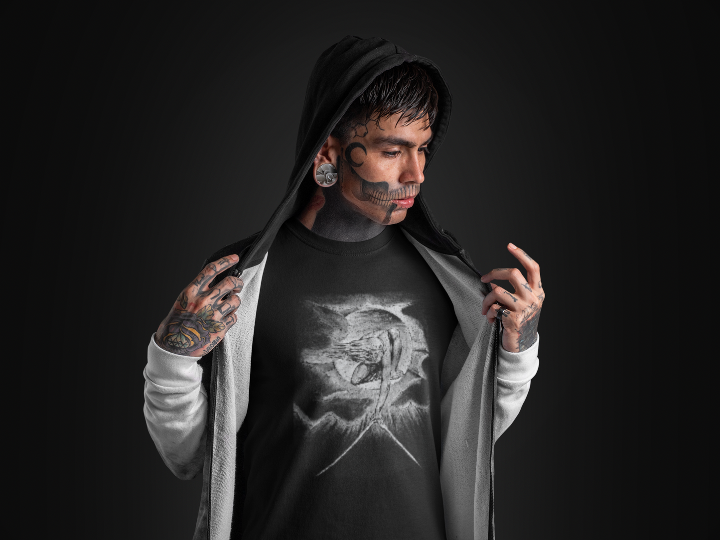 occult graphic tee, urizen print tshirt, mythology print, unisex top