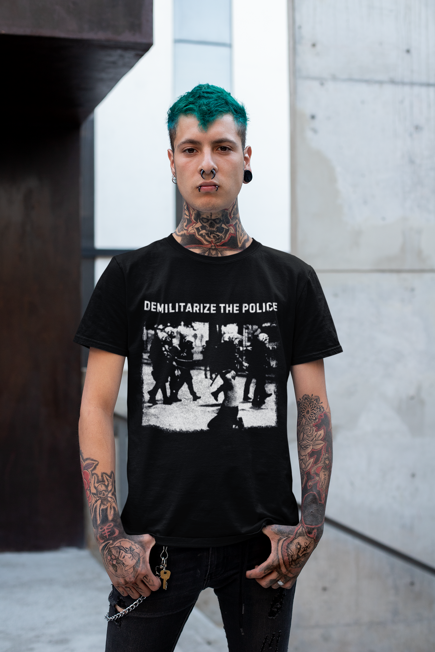 Demilitarize the Police T-Shirt, ACAB, End Police Brutality Activist Shirt, Social Justice Graphic Top