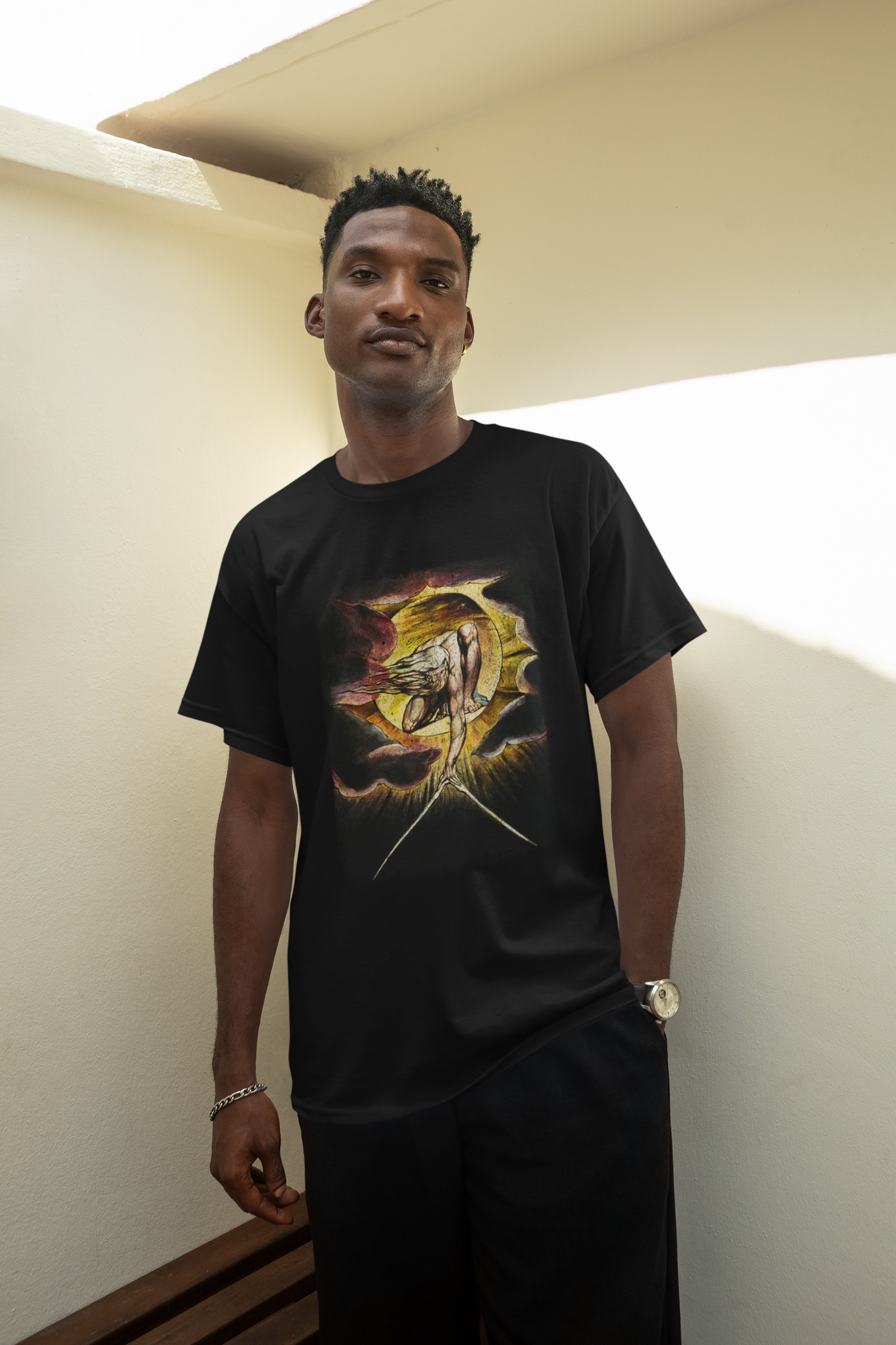 occult graphic tee, urizen print tshirt, mythology print, unisex top