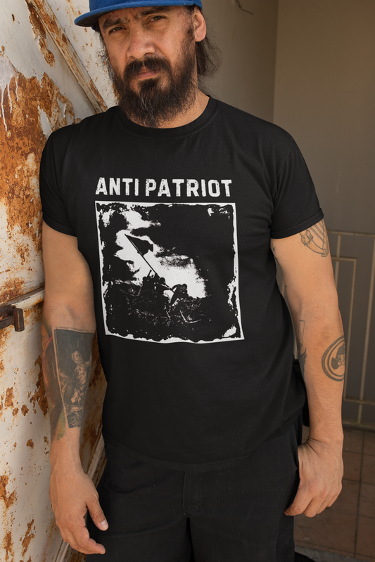 Anti Patriot Anarchist Graphic Tee, Counter Culture Unisex T-Shirt, Communist Political Print Top