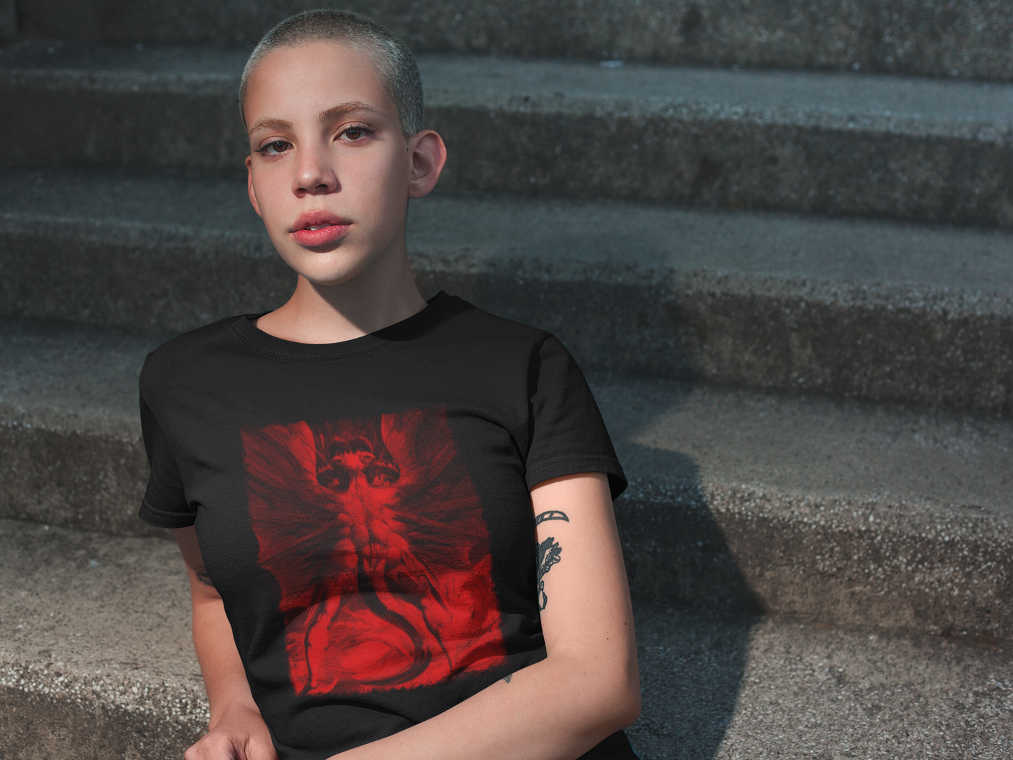 the great red dragon, william blake occult graphic tee, gothic unisex top