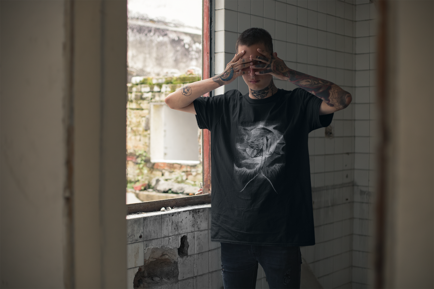 occult graphic tee, urizen print tshirt, mythology print, unisex top