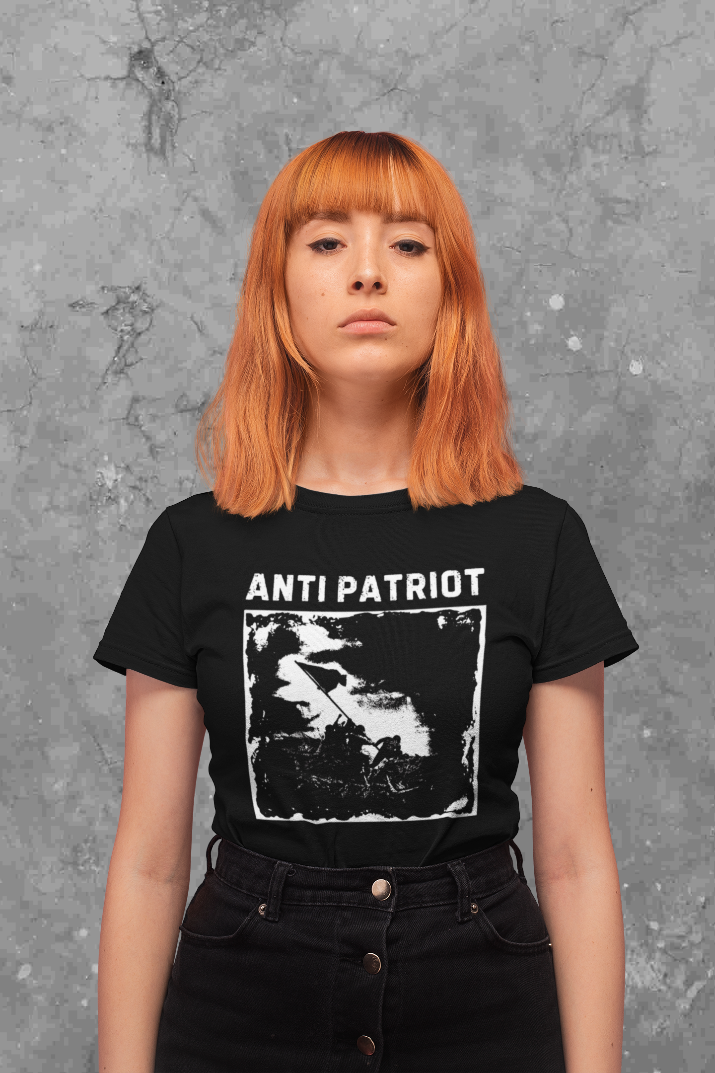 Anti Patriot Anarchist Graphic Tee, Counter Culture Unisex T-Shirt, Communist Political Print Top