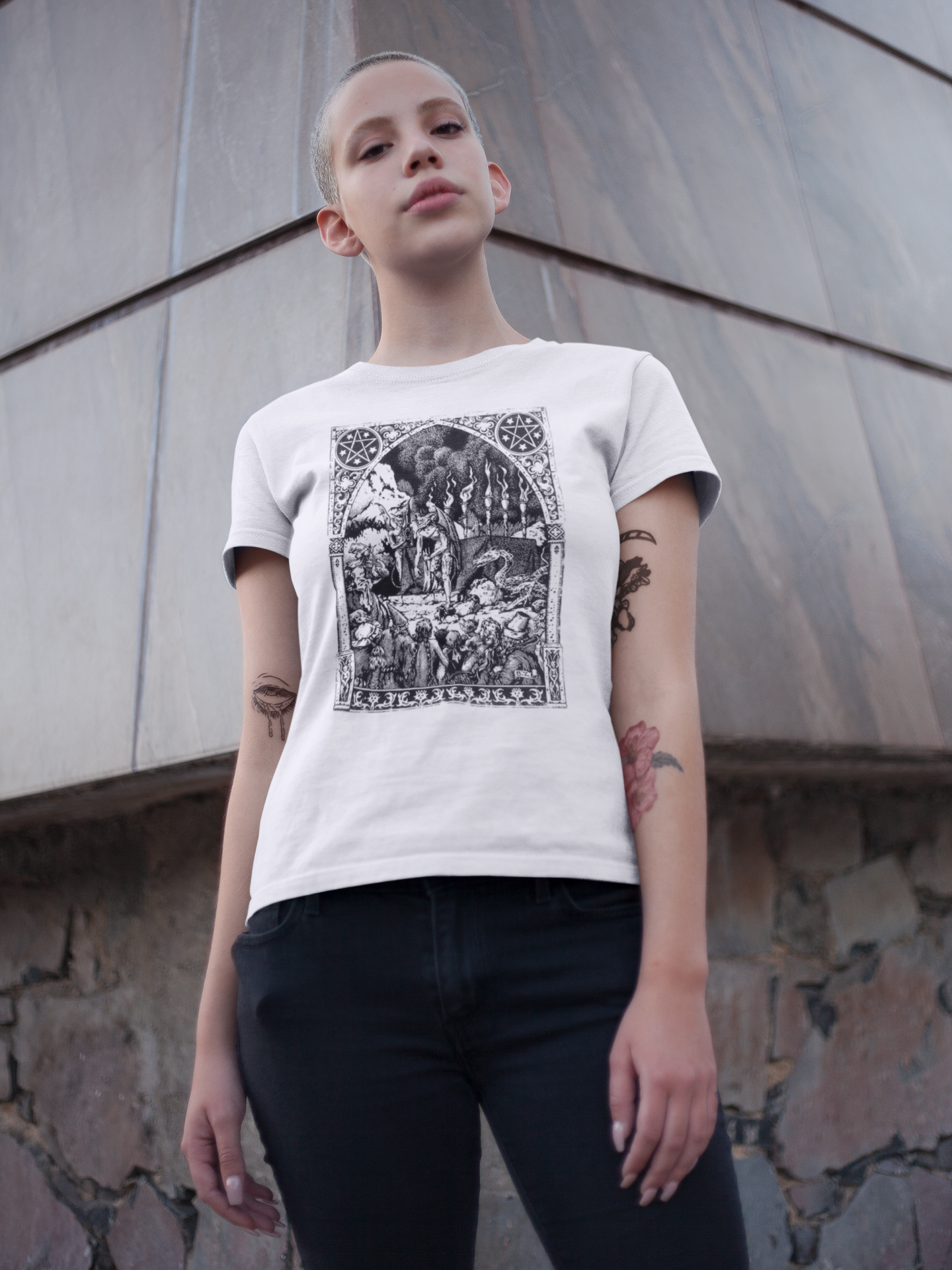 Witch Trial Occult Shirt, Dark Vintage Illustration Tee, Unisex Gothic Top