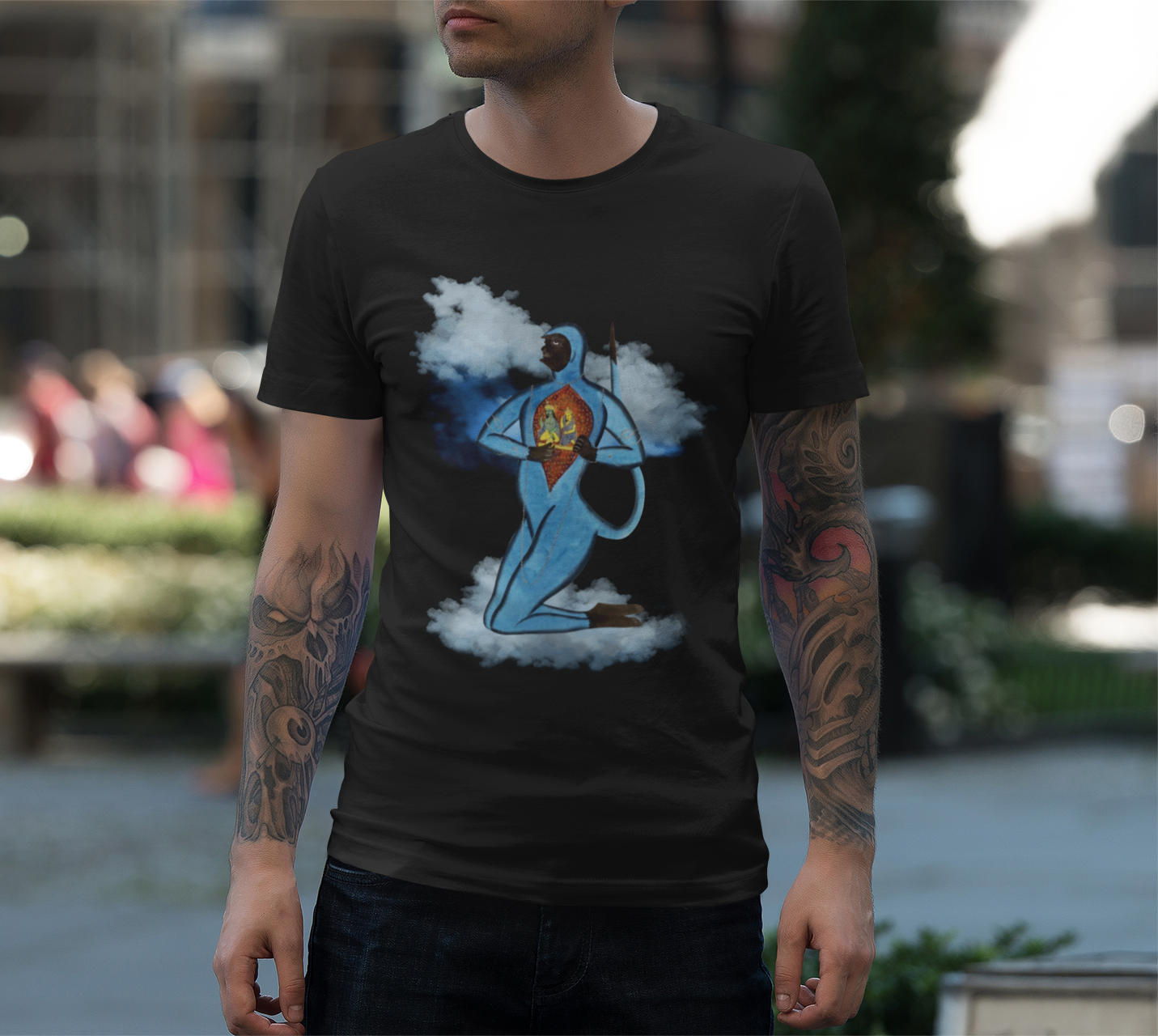 Hanuman Monkey God Spiritual T | Graphic Print Unisex T-Shirt | Rama Ramayana Tshirt | Hindu Hinduism Tee