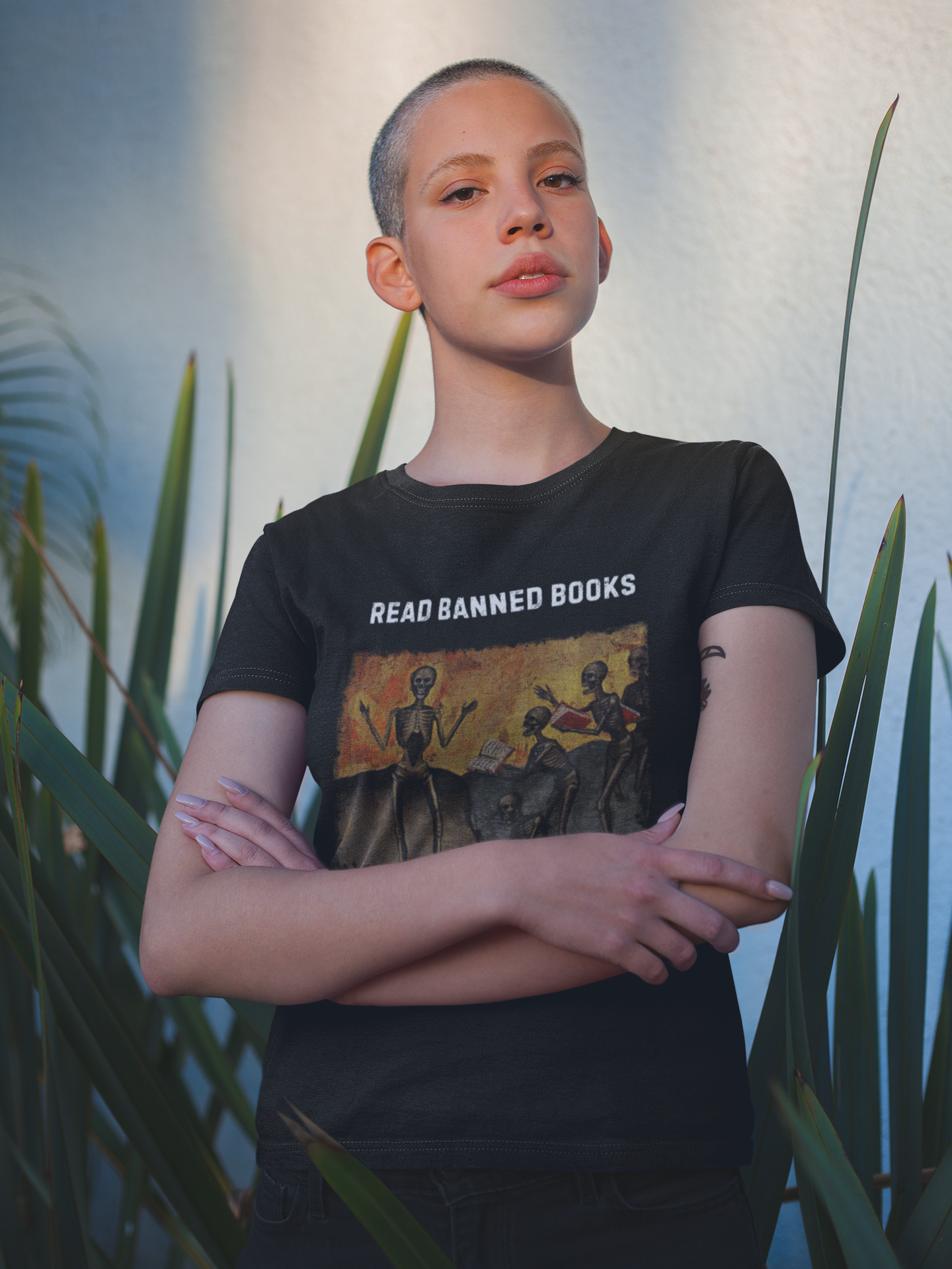 Read Banned Books, Medieval Graphic Print, Gothic Unisex Tee
