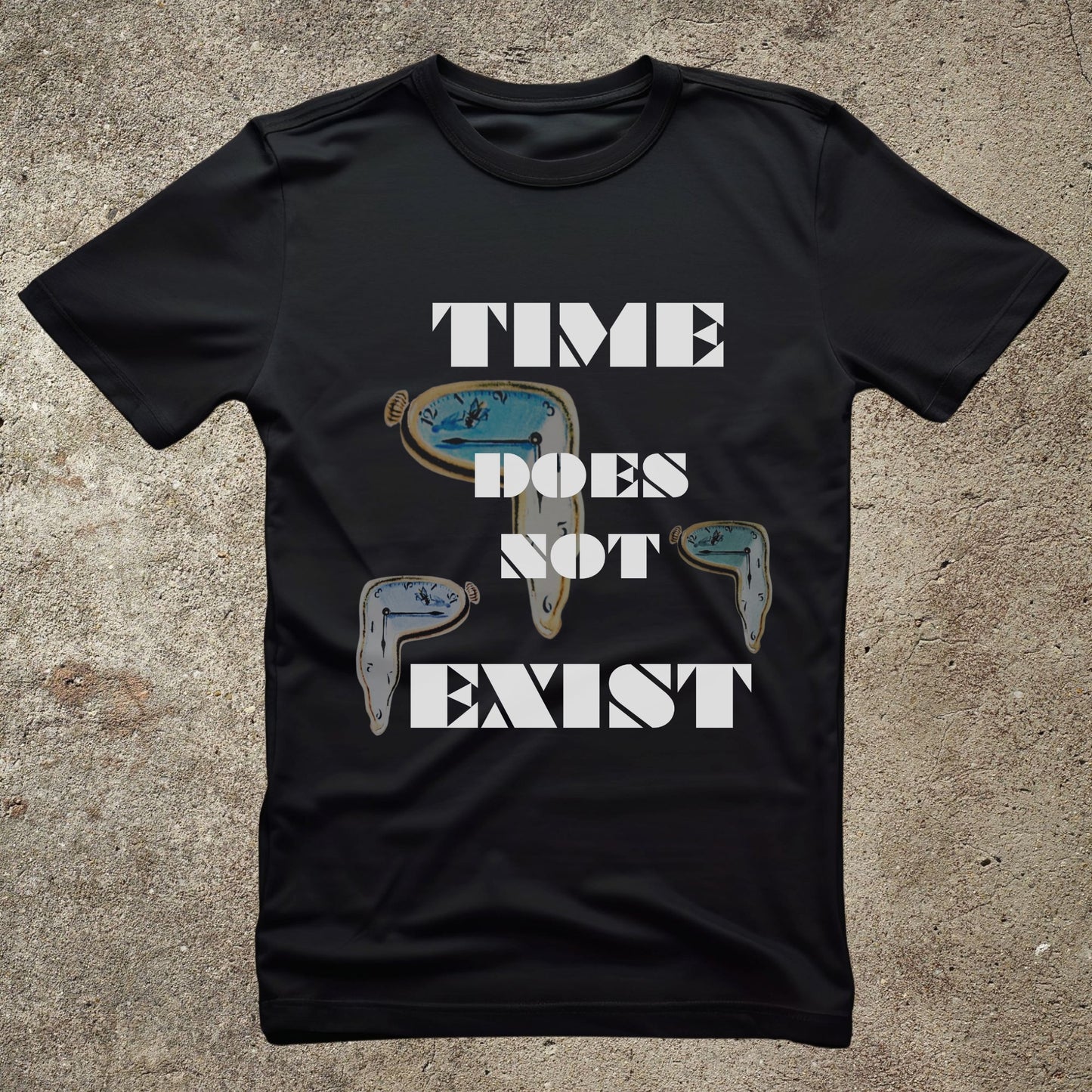 time does not exist, methaphysical print, unisex tshirt, philosophical tshirt