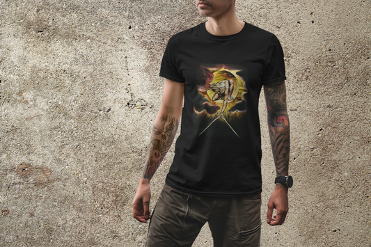 occult graphic tee, urizen print tshirt, mythology print, unisex top