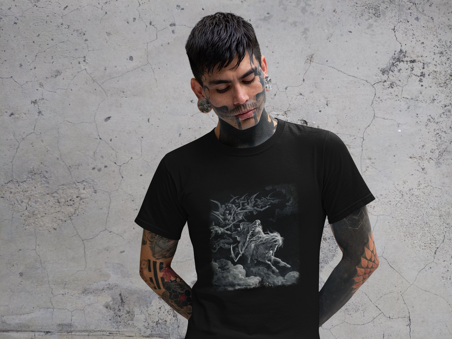 Gustave Doré T-Shirt, Death on the Pale Horse Shirt, Occult T-Shirt, Satanic Shirt, Horseman of the Apocalypse Tee, The Vision of Death Tee