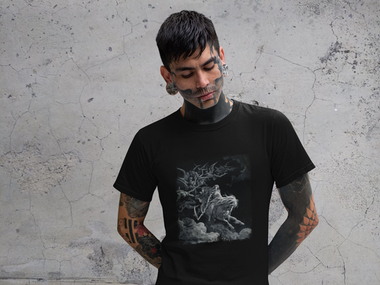 Gustave Doré T-Shirt, Death on the Pale Horse Shirt, Occult T-Shirt, Satanic Shirt, Horseman of the Apocalypse Tee, The Vision of Death Tee