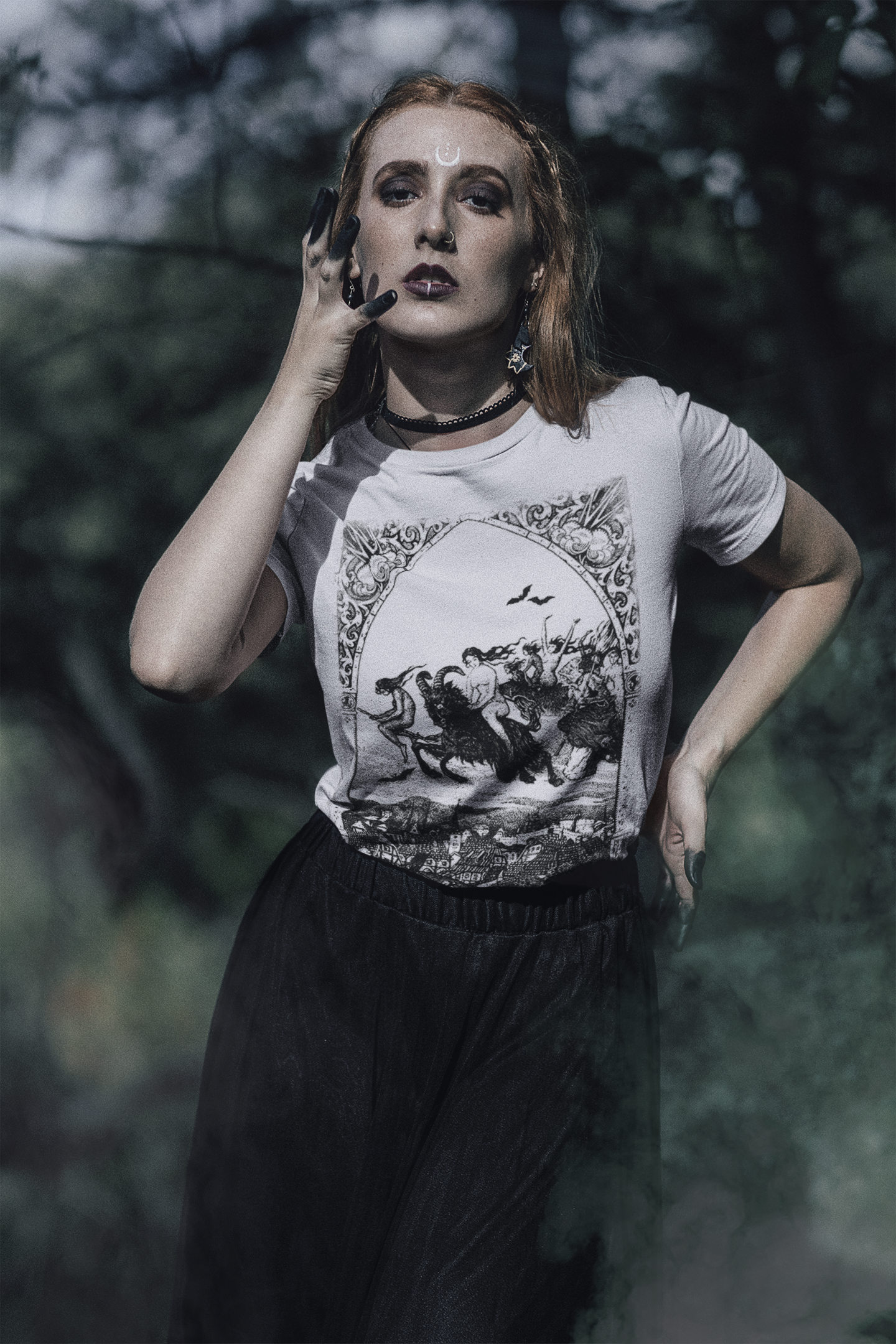 Witches Sabbath Occult Graphic T-Shirt, Satanist Unisex Tee, Gothic Medieval Print Top, Black Metal T-Shirt