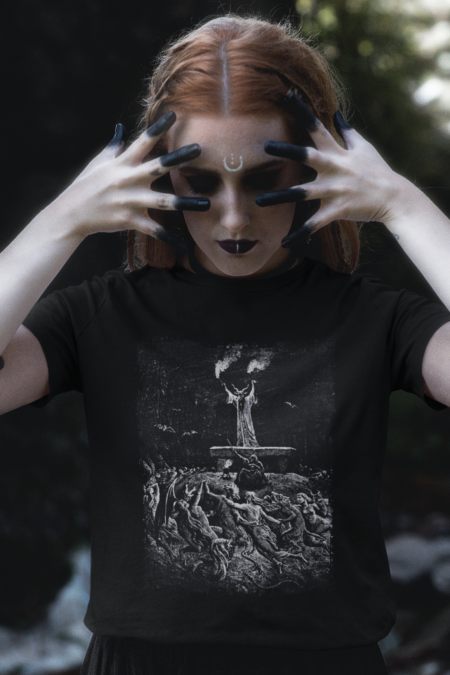 witches sabbath tshirt, la danse du sabbat top, graphic witchcraft unisex tee, occult, satanic top