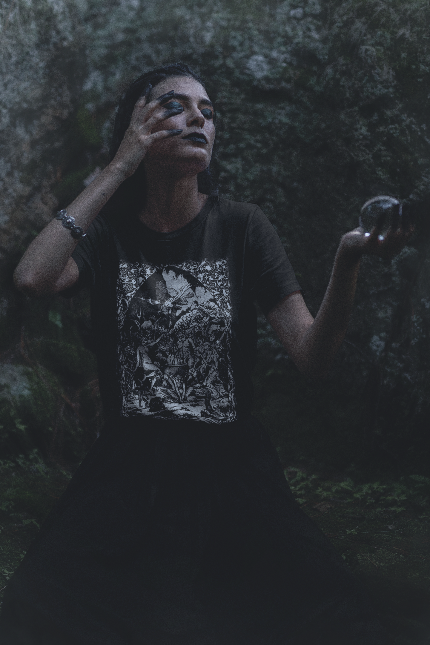 Witches Sabbat Dance, Occult Graphic T-Shirt, Satanist Unisex Tee, Gothic Medieval Print Top